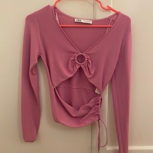 Super cute long sleeve zara top
